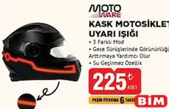 MOTO WARE KASK MOTOSİKLET UYARI IŞIĞI